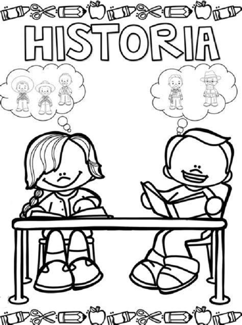 imagenes para colorear historia